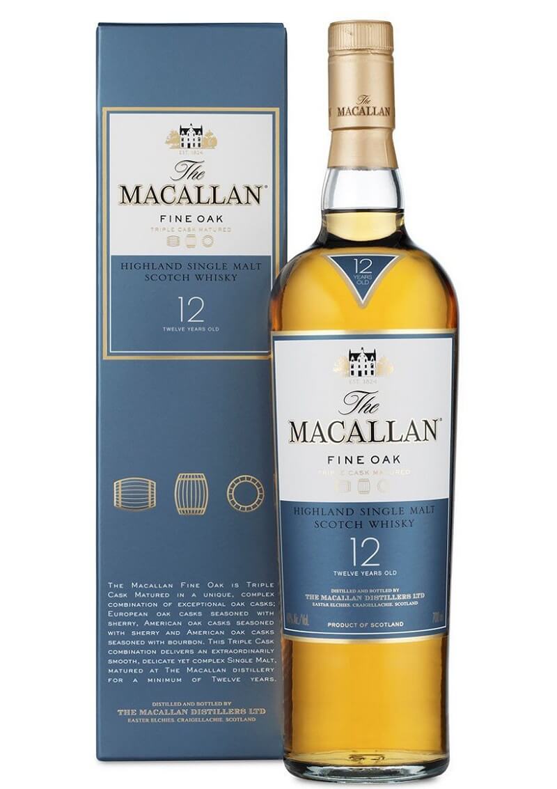 Rượu Macallan 12 dòng Fine Oak