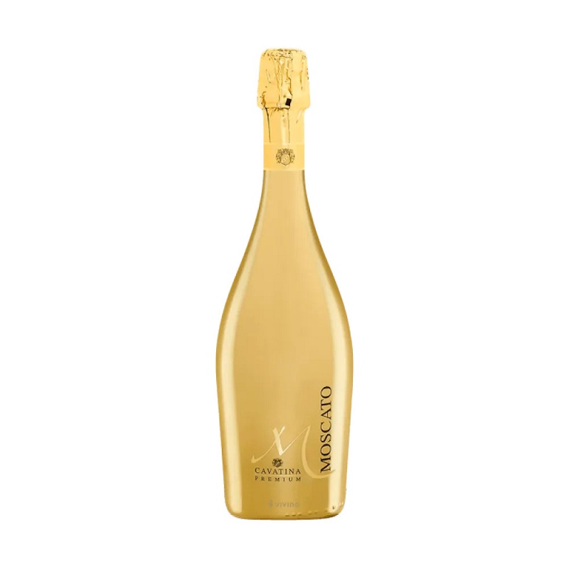 Rượu vang sủi Ý giá 500k M Moscato Cavatina Premium 7%