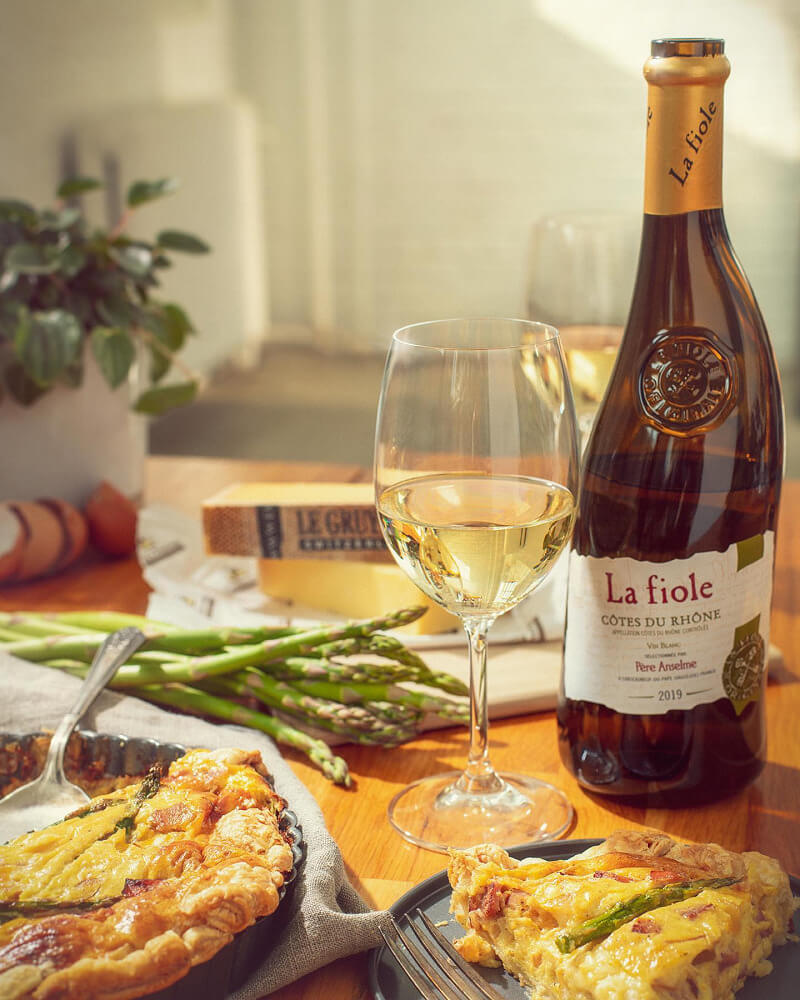 Rượu vang trắng Pháp La Fiole Cotes Du Rhone Vin Blanc