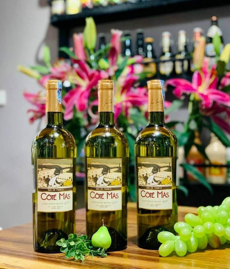 Rượu vang trắng Pháp Cote Mas Languedoc Blanc