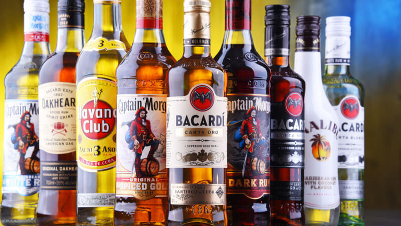 Các dòng rượu Rum nổi tiếng