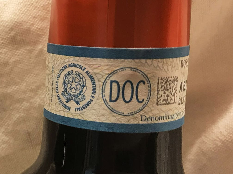 cấp độ rượu vang ý DOC - Denominazione di Origine Controllata