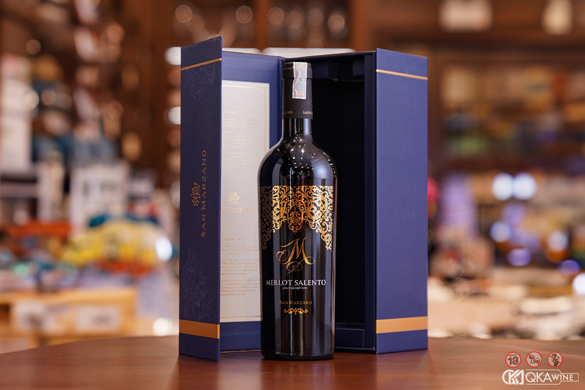 Rượu vang Ý M Merlot Salento
