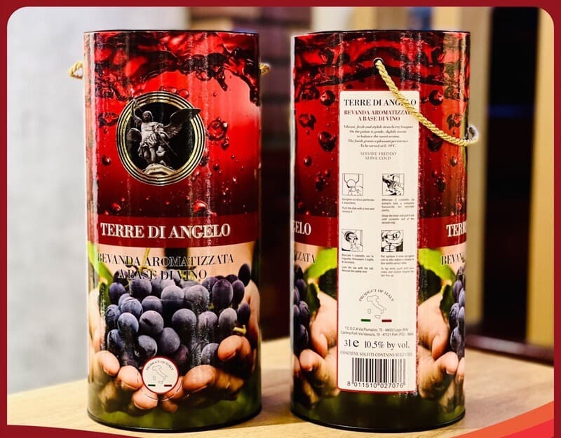 Rượu Vang bịch ngọt Angelo Rosso