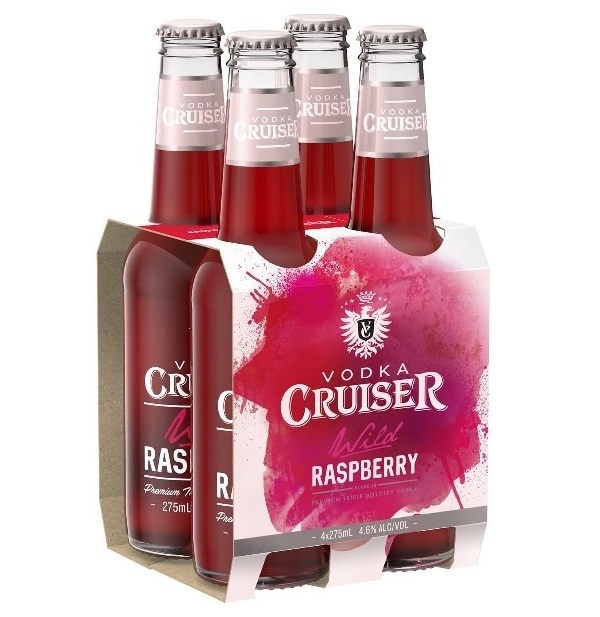 Rượu Vodka Cruiser Wild Raspberry vị dâu rừng