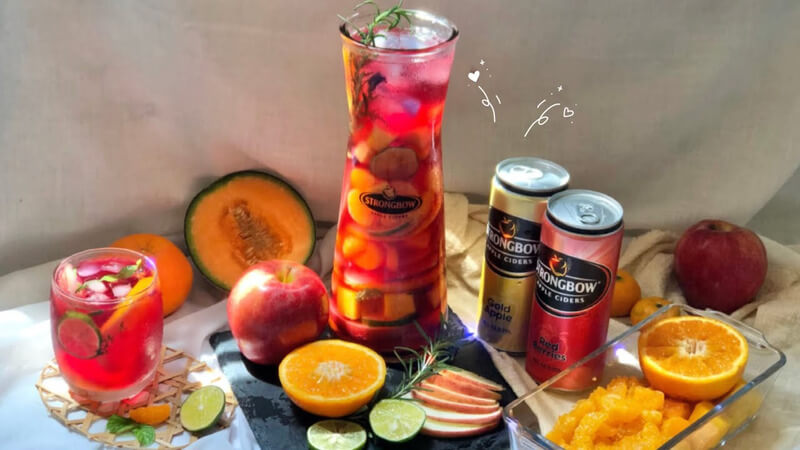 Rượu Vodka pha với Strongbow