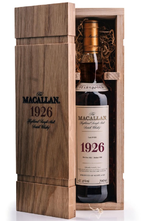 chai rượu Whisky đắt nhất thế giới Macallan 1926