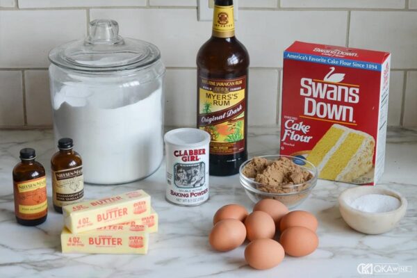 Rượu Rum làm bánh