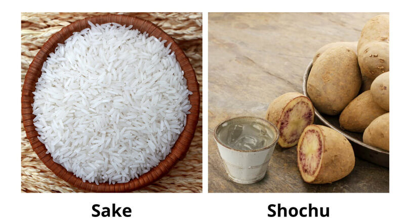 Nguyên liệu của Sake và Shochu