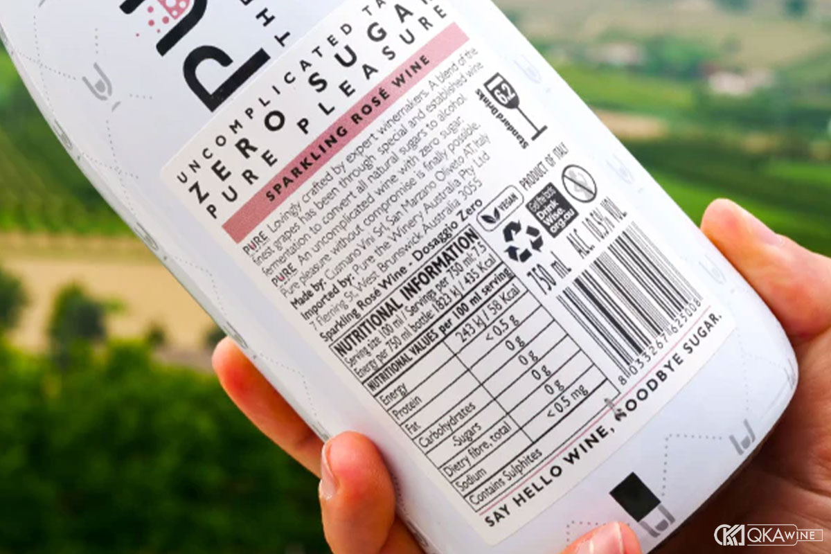 Cách đọc nhãn chọn rượu vang ít đường