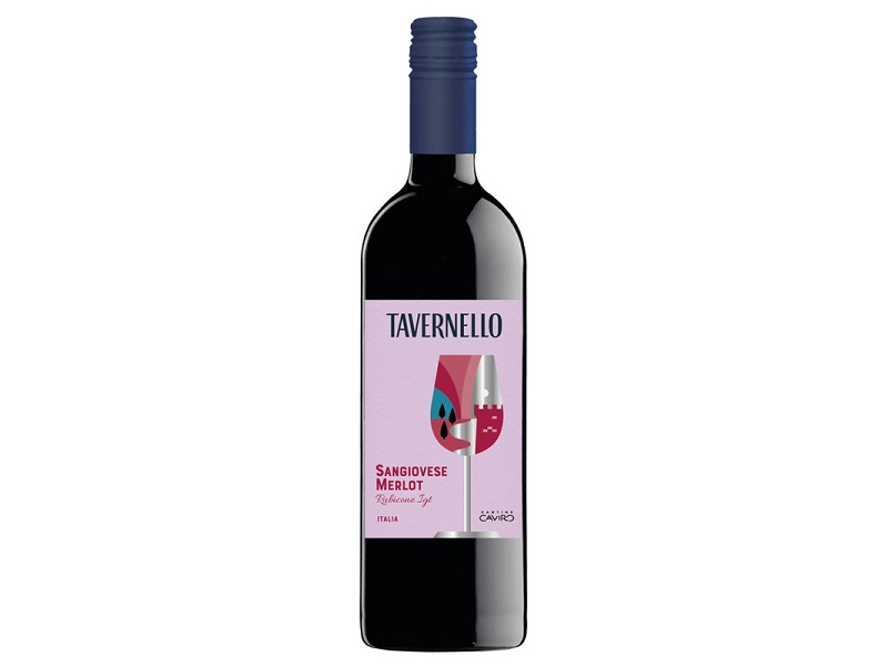 Rượu vang Tavernello Sangiovese Merlot Rubicone
