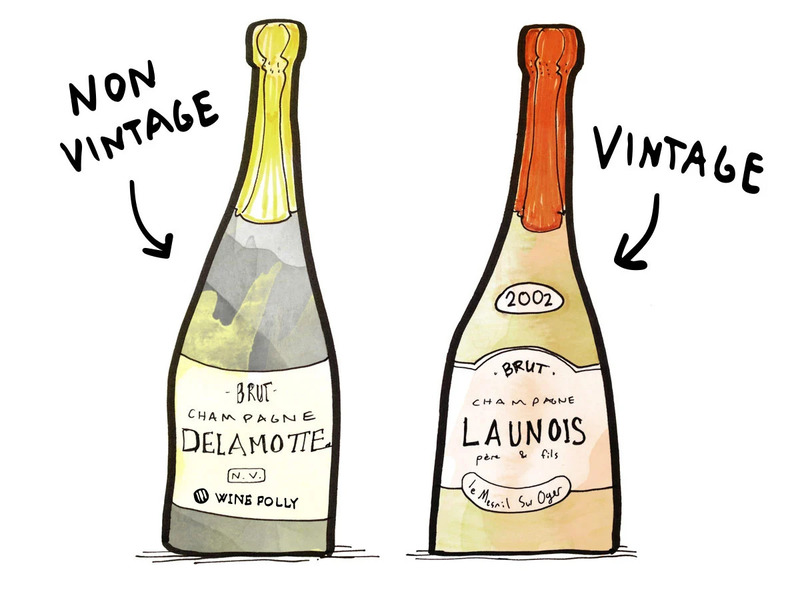 Rượu vang Vintage và non-Vintage