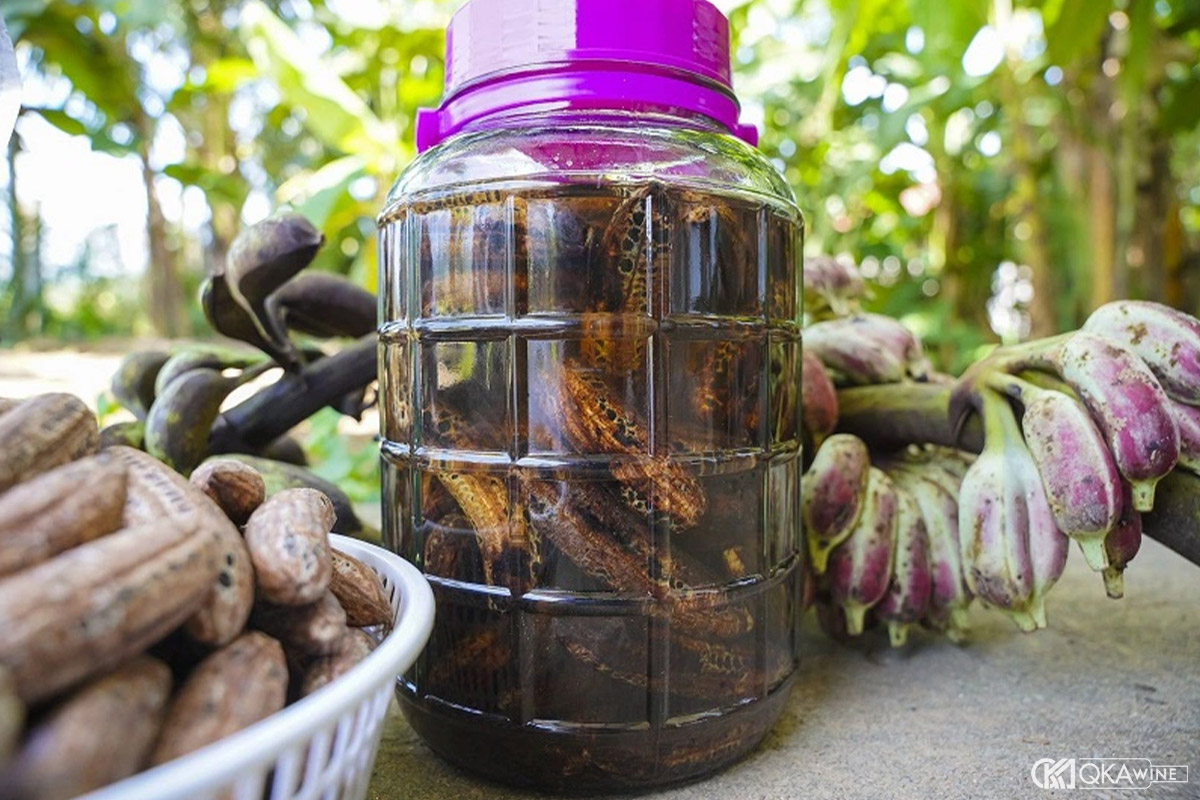 Chuối hột ngâm rượu