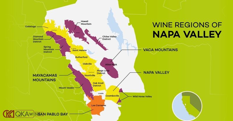 Vị trí địa lý của Napa Valley- logo