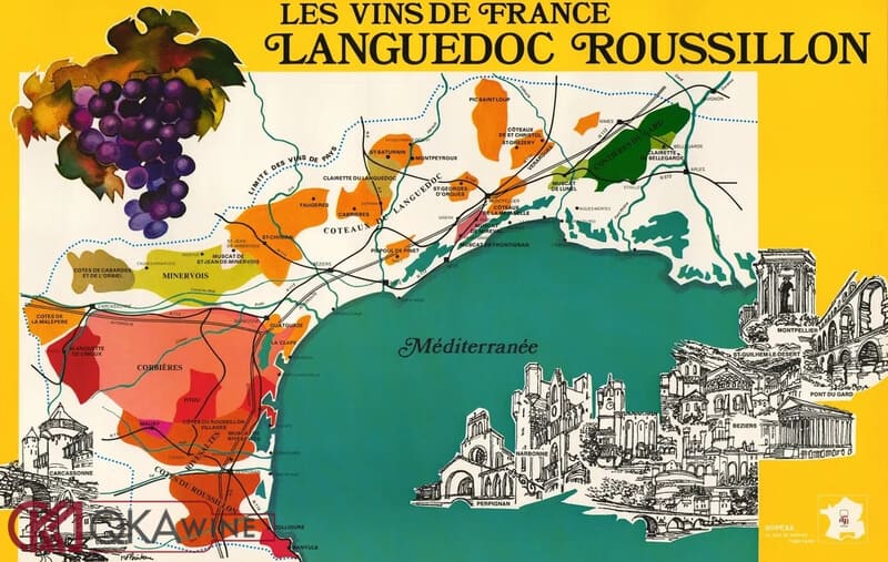 Phong cách rượu vang đặc trưng của Languedoc-Roussillon