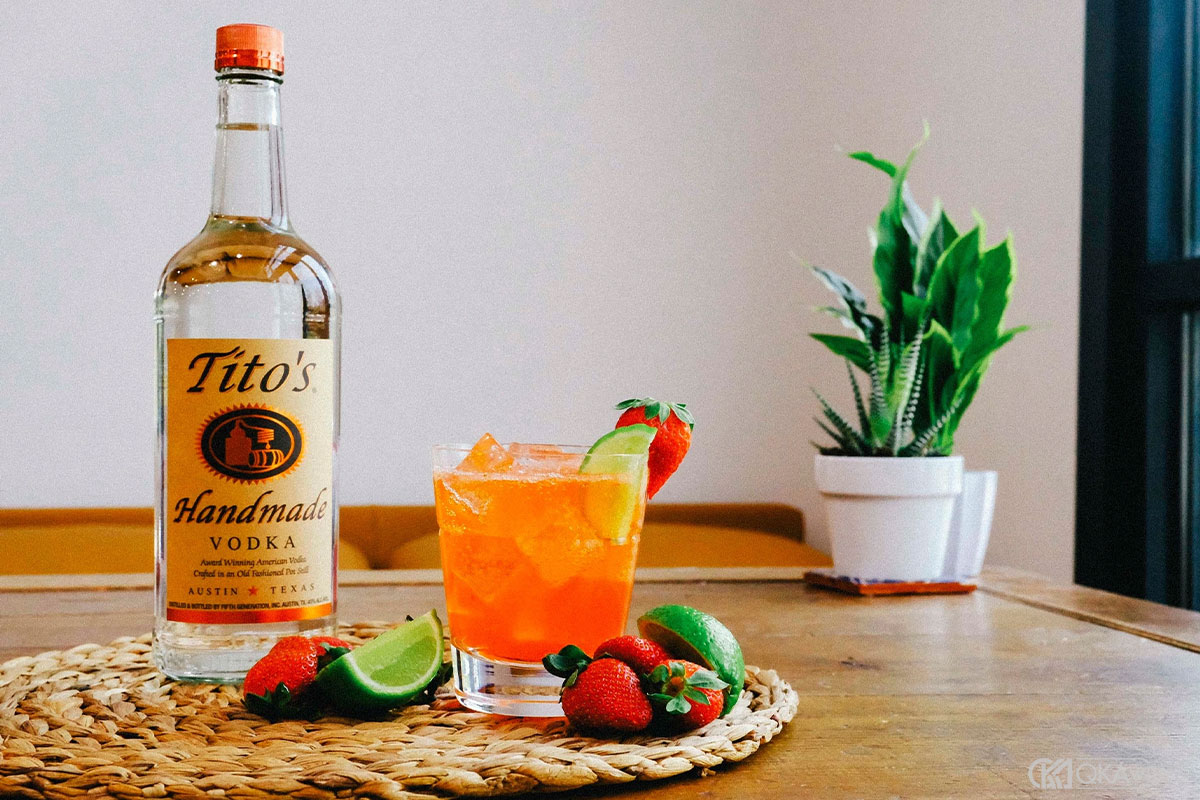 Vodka pha với Fanta cam