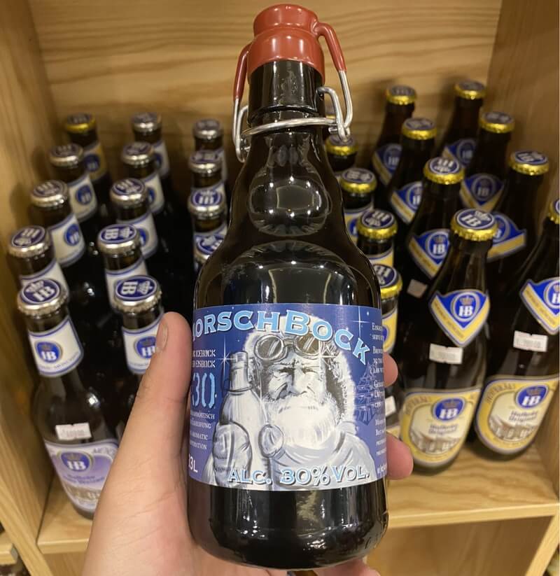 Bia đen Schorsch Bock chai sứ