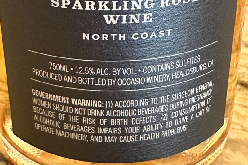 Thông tin nồng độ cồn trên nhãn rượu vang