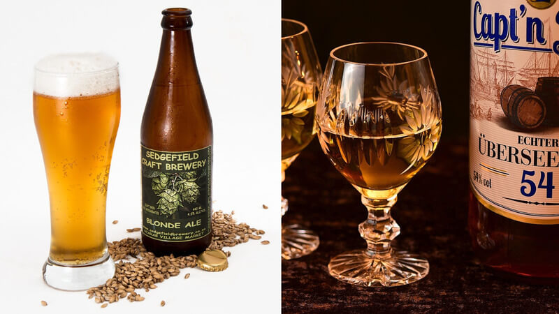 Rượu và bia khác biệt trong khâu sản xuất
