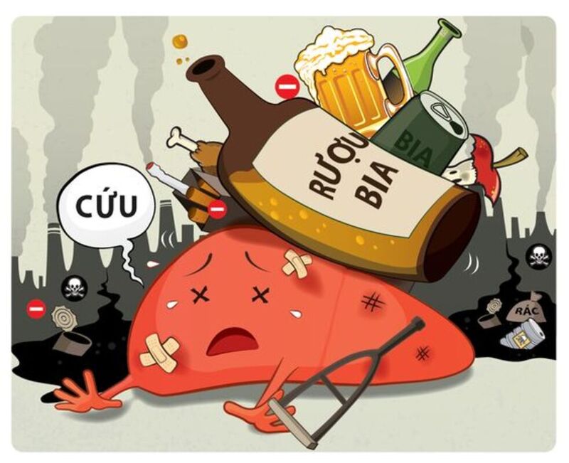 Tác hại của việc say rượu bia đối với sức khỏe