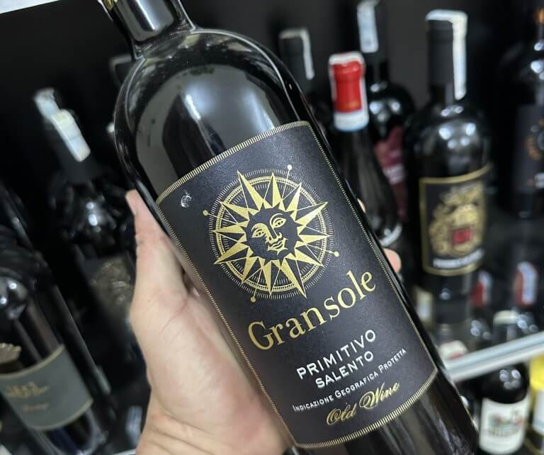 Rượu vang Ý Gransole Primitivo Salento