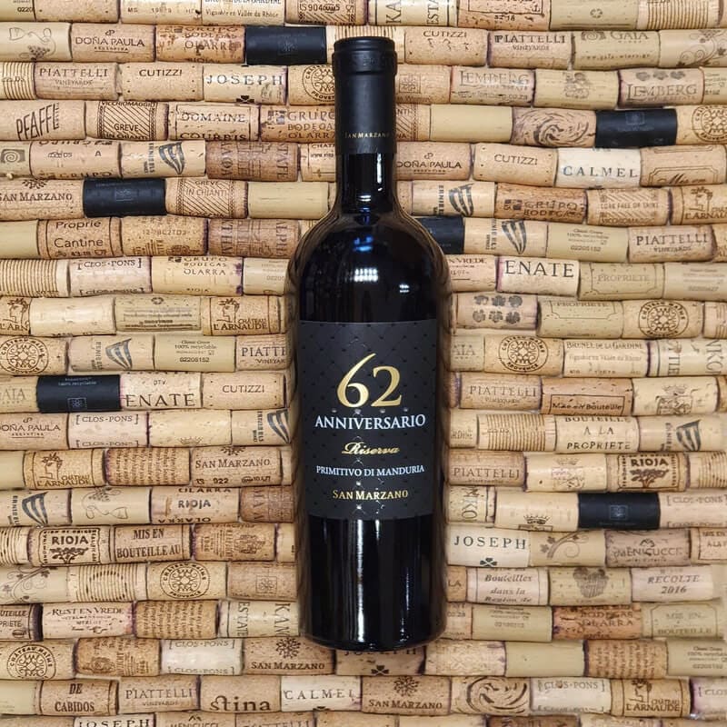 Vang Ý 62 Anniversario Primitivo di Manduria DOP Riserva