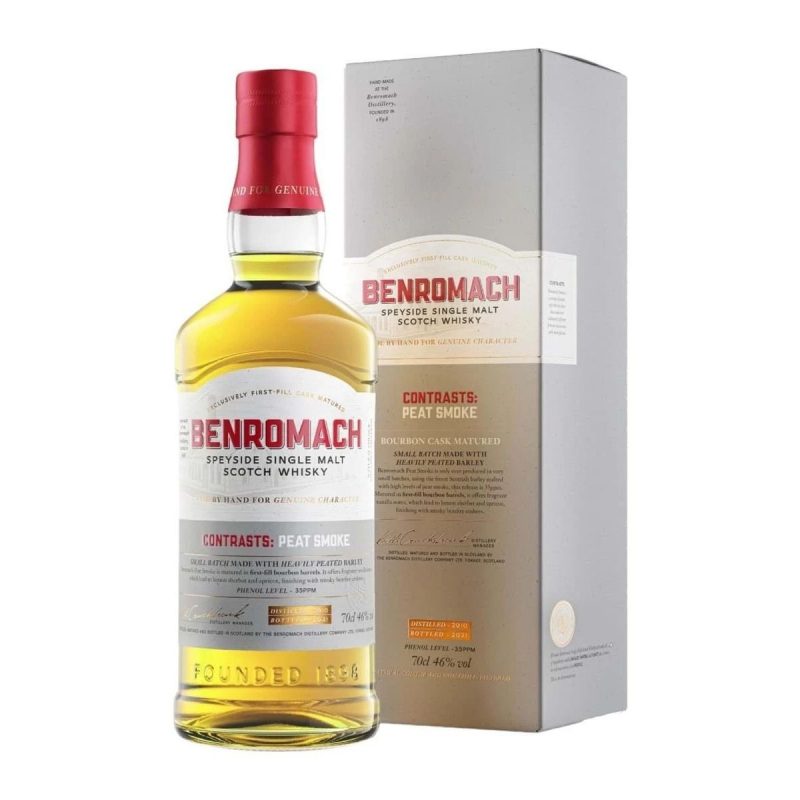 Benromach 2014 Contrasts: Peat Smoke Bourbon Cask