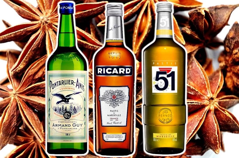 Các dòng rượu Pastis nổi tiếng Armand Guy, Ricard và 51