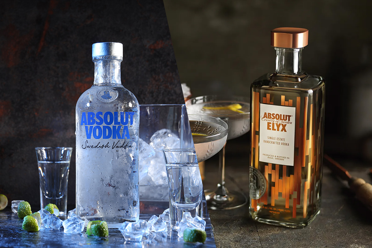 So sánh Absolut Original và Absolut Elyx