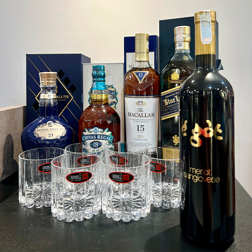 Tặng ly pha lê Riedel và rượu vang Egot