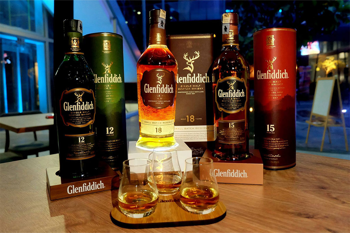 Chọn ly uống rượu Glenfiddich