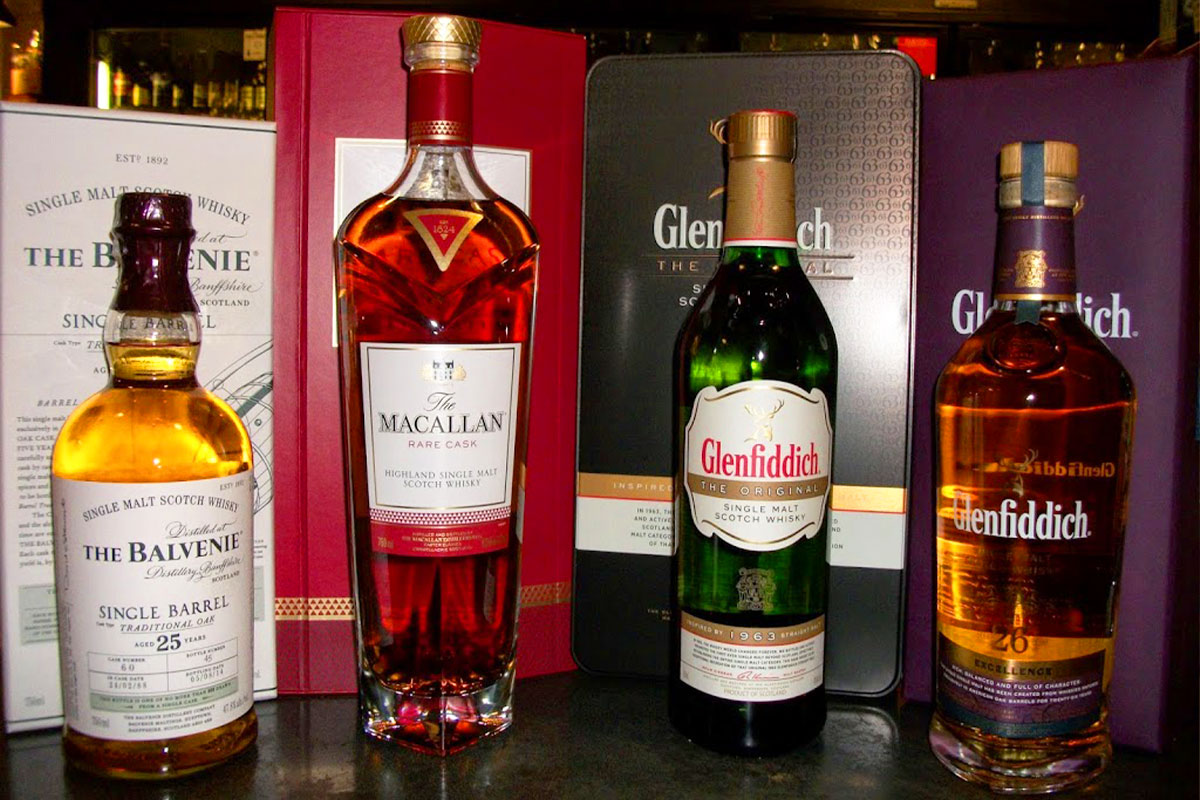 Thiết kế, bao bì và hình ảnh thương hiệu giữa Glenfiddich và Macallan