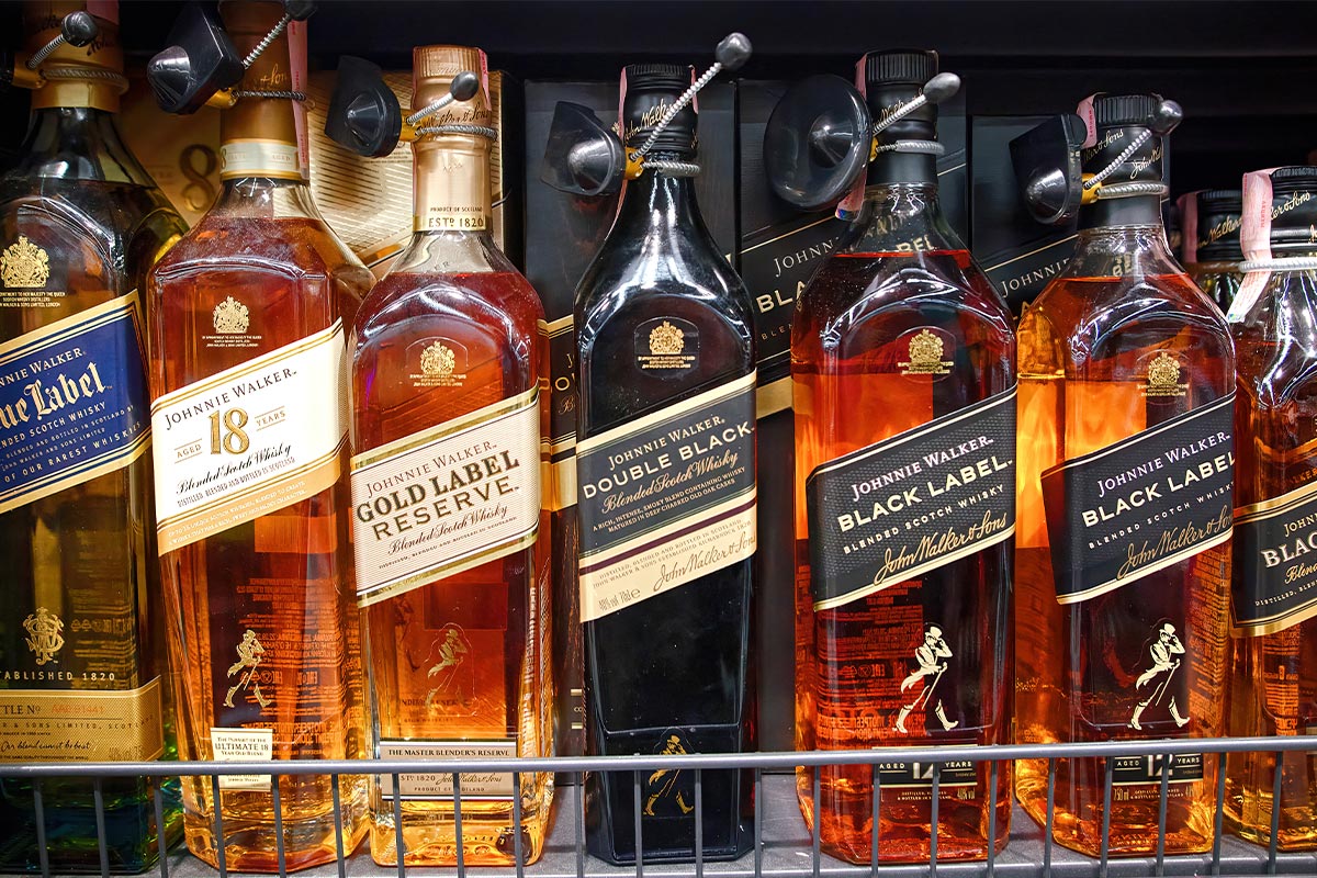 Rượu Johnnie Walker có bao nhiêu loại?