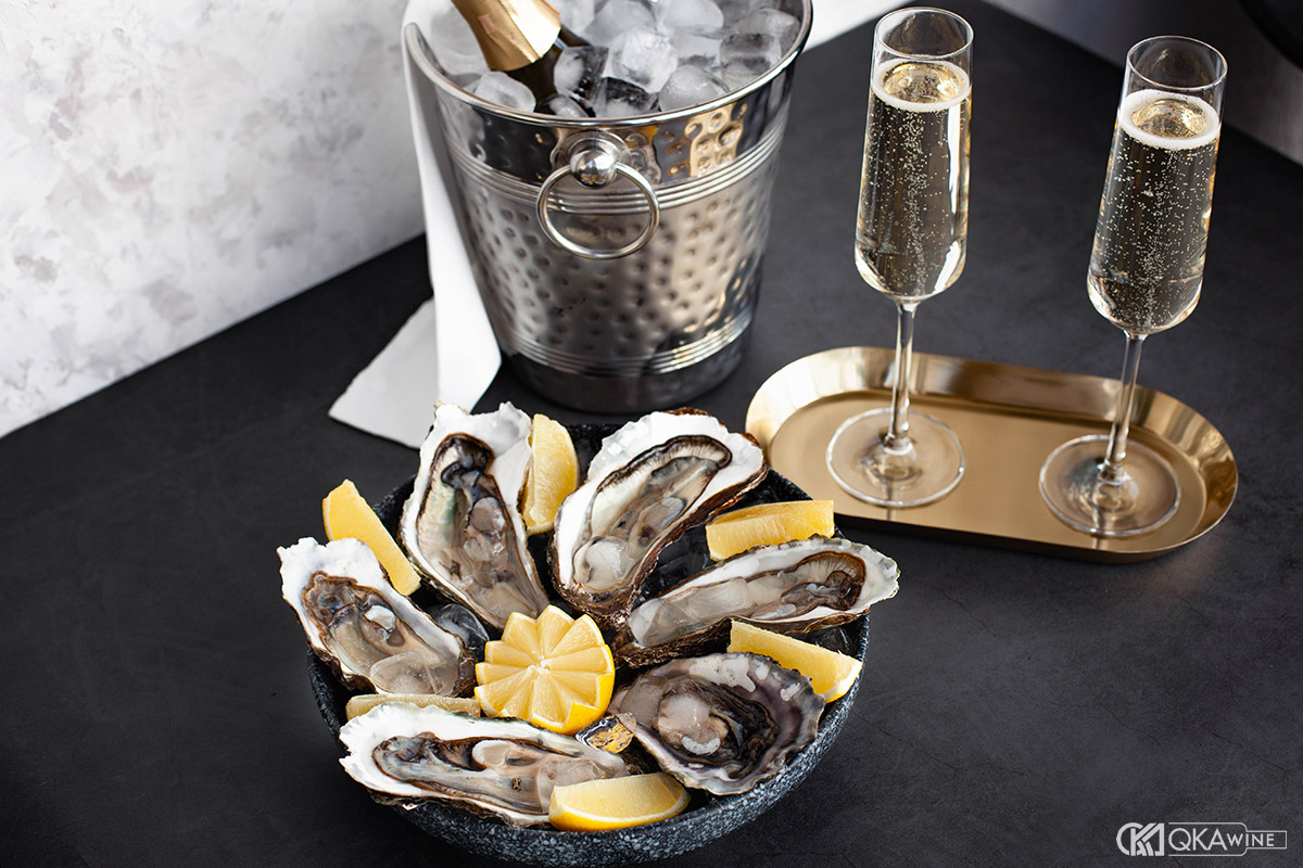 Kết hợp hải sản cùng Sparkling Wine