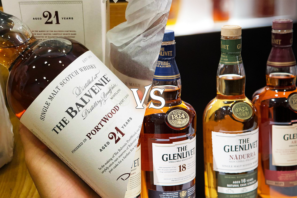 So sánh Balvenie và Glenlivet