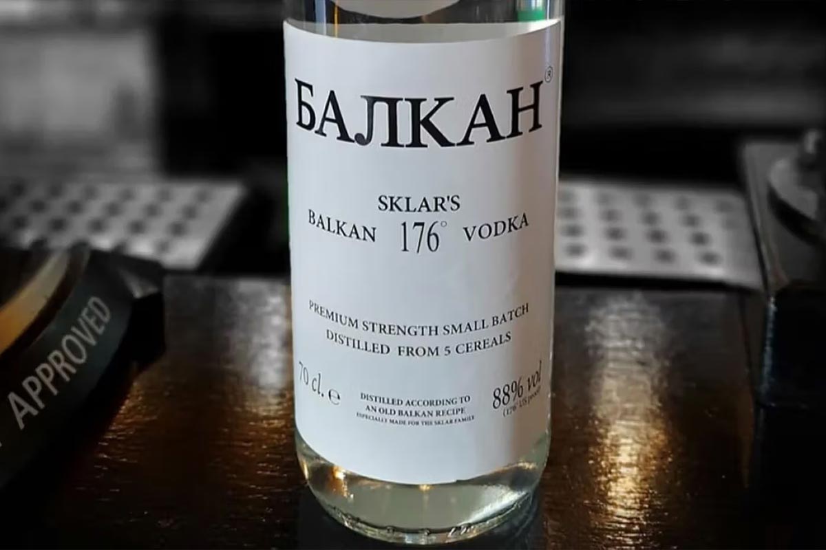 Vodka Balkan 176 88% ABV từ Bắc Âu
