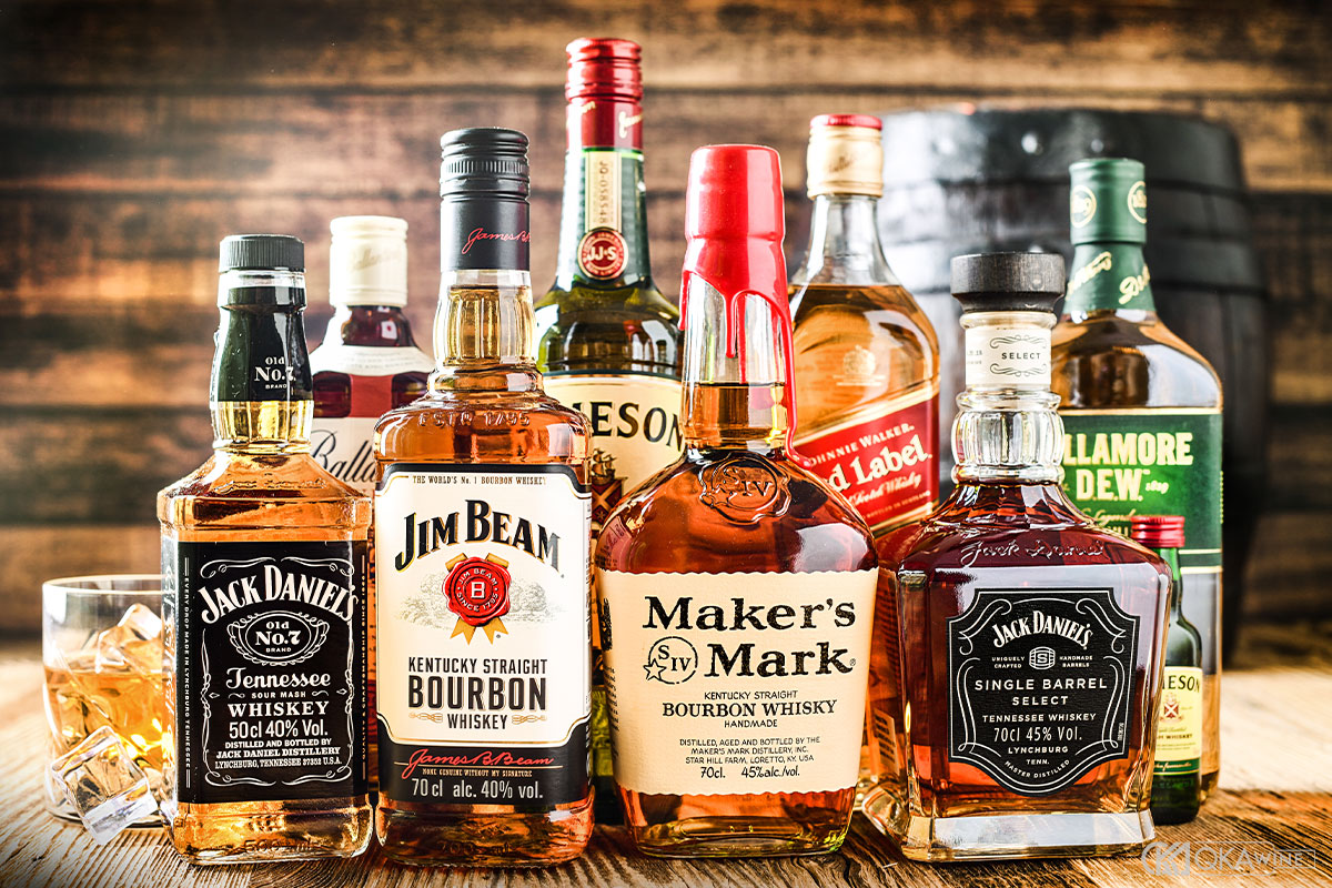 Thương hiệu whiskey Mỹ và Scotland tiêu biểu