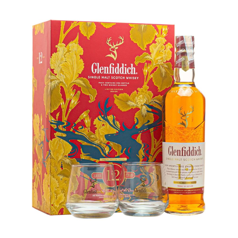 Glenfiddich 12 năm Sherry Cask - Hộp Quà Tết 2026
