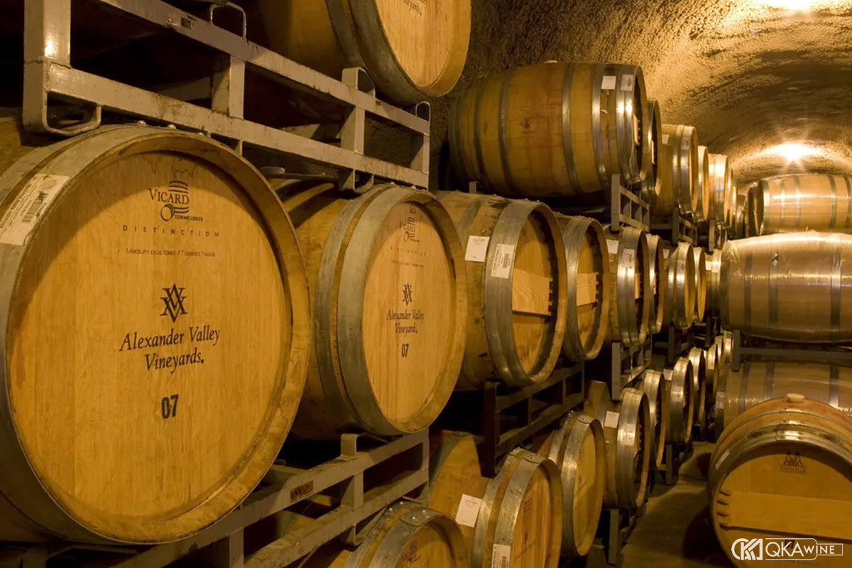 Ảnh hưởng của gỗ sồi Mỹ tới Cabernet Sauvignon California