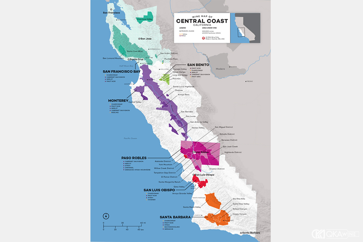 Central Coast và các vùng ven biển mát