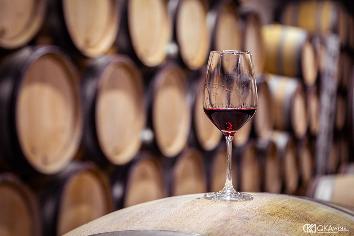 Gỗ sồi trong quá trình ủ vang California