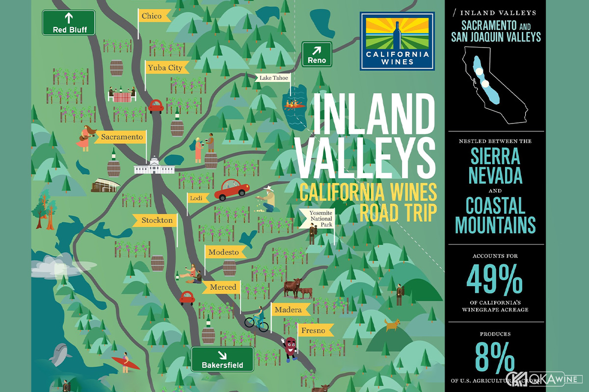 Inland Valleys và Sierra Foothills