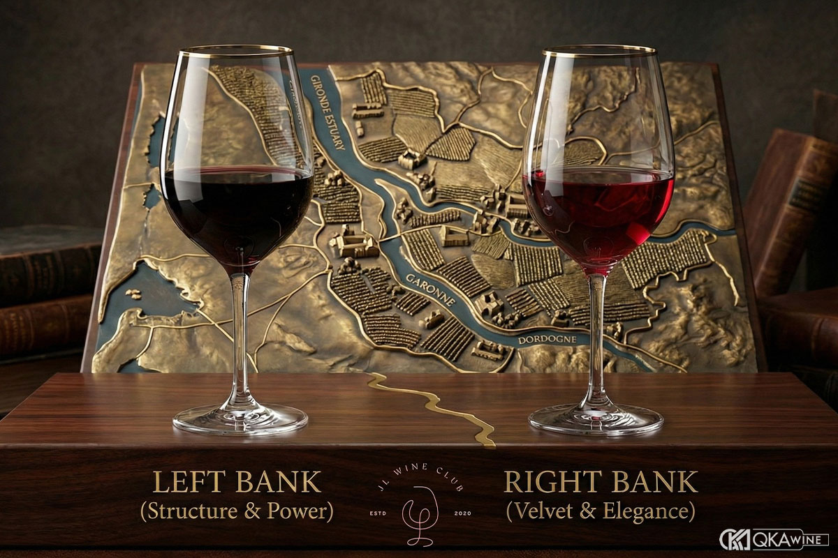 Phân biệt vang Bordeaux Left Bank và Right Bank