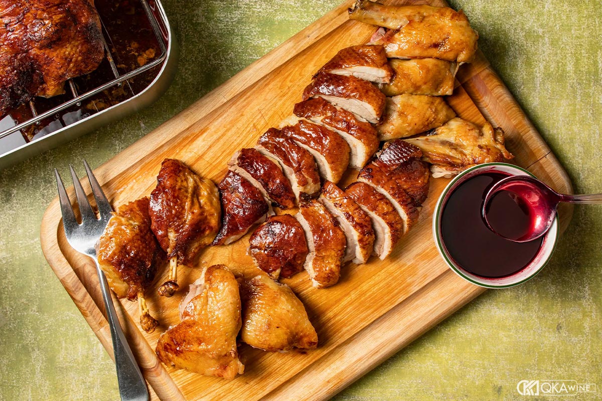 Uống vang Bordeaux với vịt quay