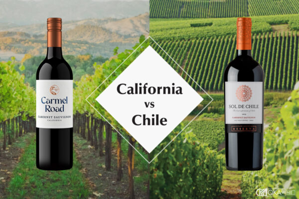 So sánh vang California và vang Chile