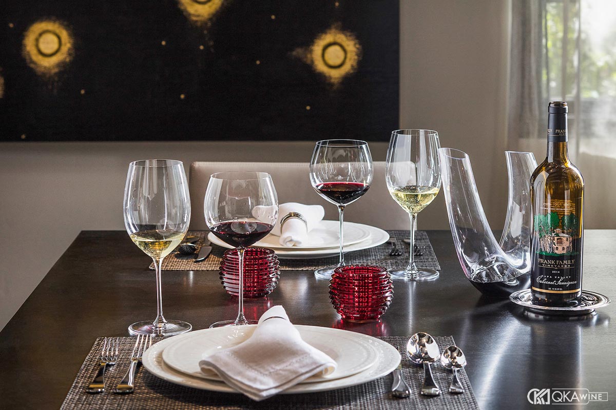 Ly uống vang California