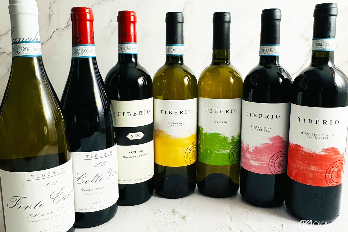 Những chai rượu vang Trebbiano nổi bật