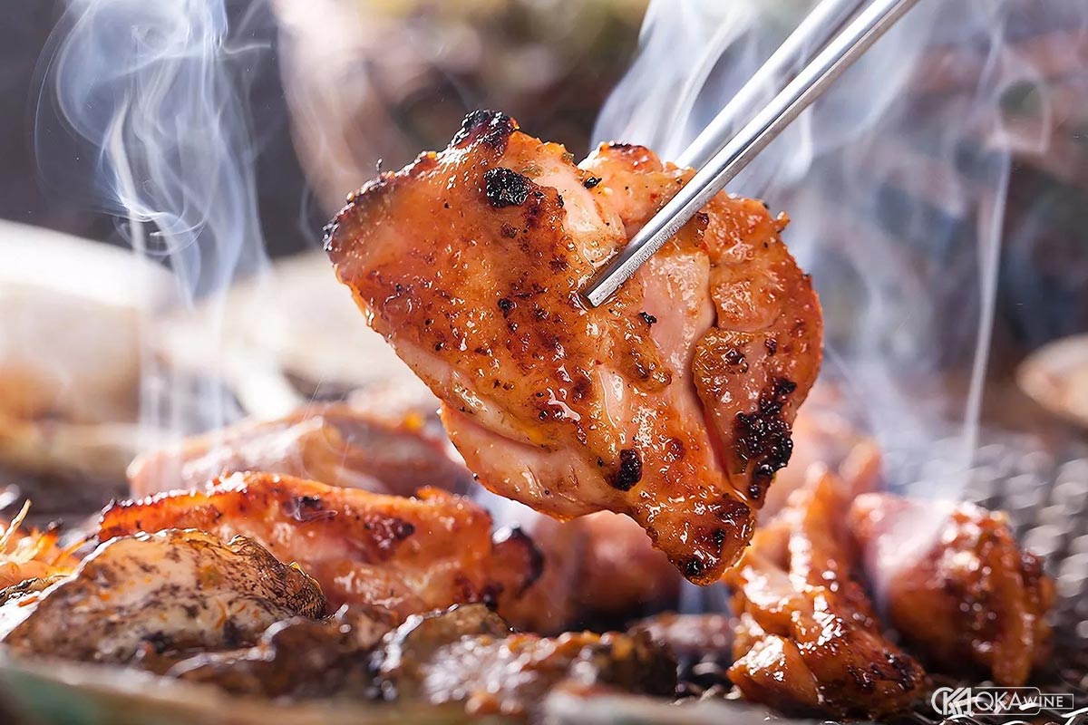 Vang California với các món nướng