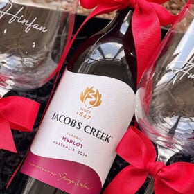 Vang Merlot làm quà tặng