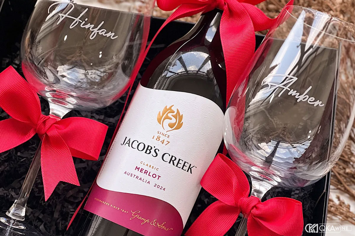 Vang Merlot làm quà tặng